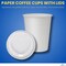 8 oz Coffee Cups With Lids Disposable Paper Coffee Hot Cups (50 Cup & 50 Lids)